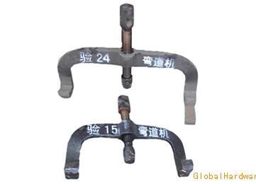 弯道机、液压弯道机、压轨器、钢梁压板、方道钉、螺旋道钉