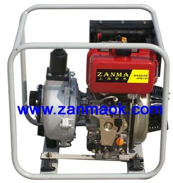 上海赞马1.5寸手启动柴油消防水泵,高压泵,高扬程柴油水泵1