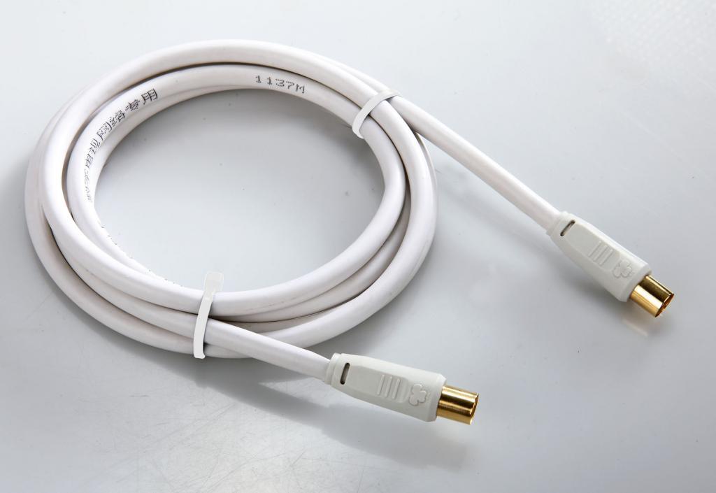 数字高清电视射频线 公对公镀金tv射频线 rg6 同轴射频线 2012-11-16