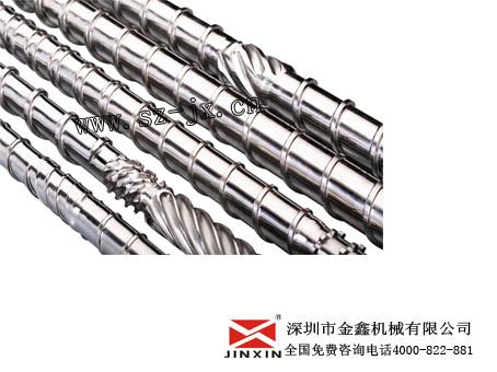 化纤挤出机螺杆 化纤电木机螺杆 化纤机料筒螺杆—金鑫化纤机螺