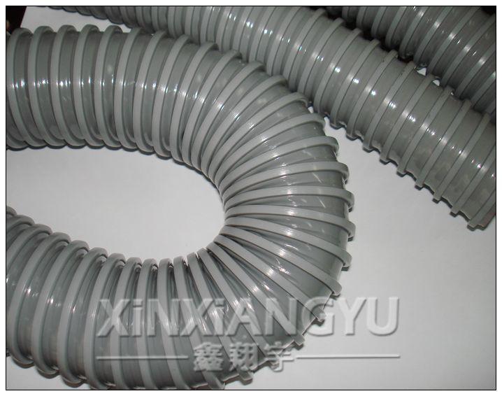 PVC方骨塑筋管、PVC塑筋软管，灰色PVC塑筋管