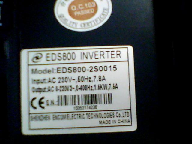 ENC易能变频器220V 1.5KW EDS800