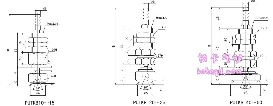 真空吸盘|PUTSB/PUYSB吸盘|摇摆吸盘|360度旋转