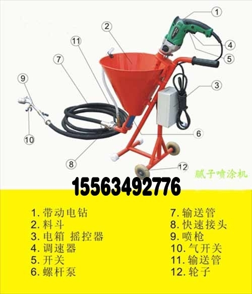 专业的腻子涂料喷涂机更实用