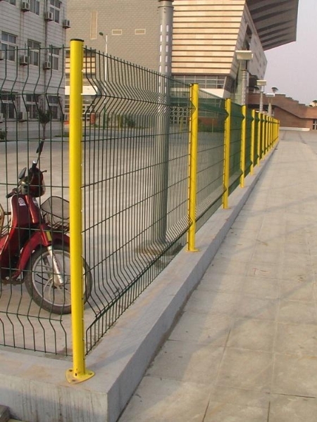 无锡黄色喷塑城市小区护栏网