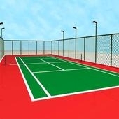 室内网球场施工工程，室内网球场铺装