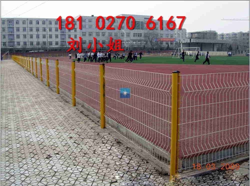 广州体育围网颜色（黄色），广州体育场防护网安装技巧