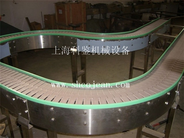 塑料胶链板，平顶弯链，平顶型直脚链输送机传送线