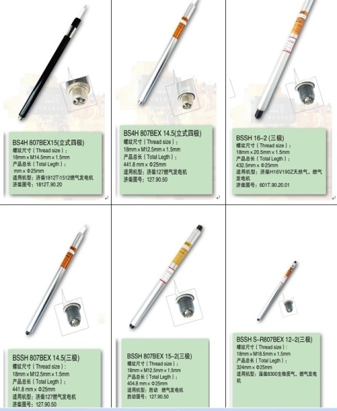 济柴原厂配件807BEX 14.5火花塞