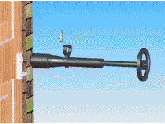 撞门器,破门槌,撞门锤,双动力撞门器,破门器,开门器图2