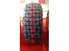 施工不怕轮胎扎，唯有天山保护它 天山轮胎保护链 防滑链图2