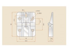成套柜体配件FL056铰链 配电柜门铰链图2