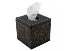 酒店皮具皮革正方形纸巾盒餐厅KTV 餐纸盒图3