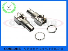BNC四脚90度金属带螺纹视频连接器图3