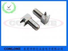 F-KWE视频连接器,F母头四脚90度图1