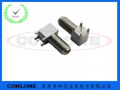 F-KWE视频连接器,F母头四脚90度图3