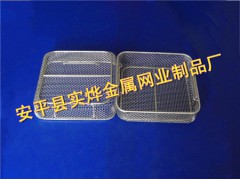 手术器械清洗网篮 不锈钢清洗消毒筐图1