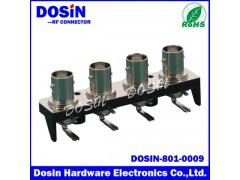 德索BNC1*4视频光端机连接器，单排多孔BNC底座图1