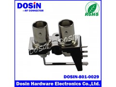 德索BNC双排双联视频连接器带开关，BNC1*2视频座图1