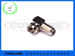 F母头转F公头90度视频转接头图1