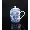 景德镇青花骨瓷茶杯  釉中彩骨瓷茶杯 高档骨瓷杯子
