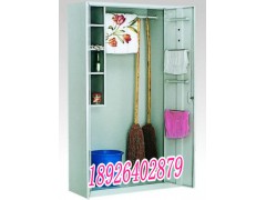 左右开门清洁卫生柜单门清洁工具存放柜不锈钢清洁用具储物柜图1