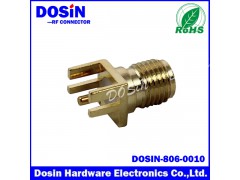 SMA-KE贴片式边插射频同轴连接器图1