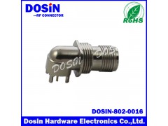 双螺纹连接器，小弯头TNC-KWE四角同轴连接器图1