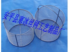 专用生产不锈钢双提手加固不划手灭菌锅专用篮筐图1