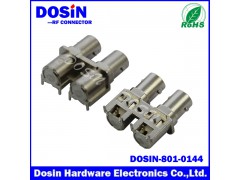 HD-SDI高清双联双屏蔽BNC高清视频连接器图1