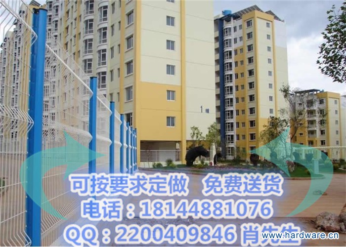 小区桃型立柱护栏网 (2)