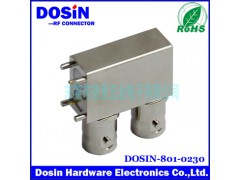 全铜双联立式BNC高清视频连接器图1