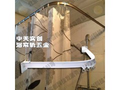 供应淋浴室浴帘轨，超静音可弯曲浴帘轨道图1
