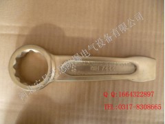 河北泊头防爆德式敲击梅花扳手 铜合金锤击梅花扳手防爆工具图1