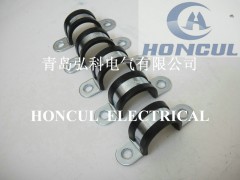 连胶条金属管夹北京,蛇皮管管夹厂商图1