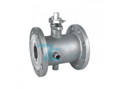 美标夹套式法兰口球塞阀图1