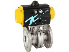 气动法兰高平台球塞阀图1