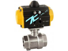 气动二片式高平台牙口球塞阀图1