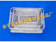 不锈钢沥水篮子 不锈钢网筐网篮 精密零件清洗网篮图1