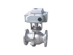 Q941F广东电动铸钢法兰球阀、广州不锈钢电动法兰球阀图1