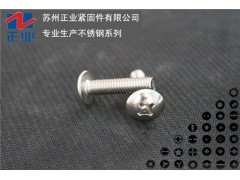 304不锈钢 十字大扁头机螺丝图1