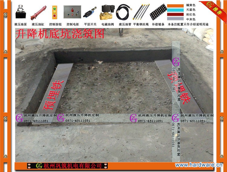 1）底坑浇筑图1