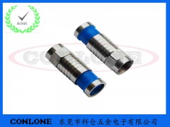 F公头RG-6防水视频连接头图1