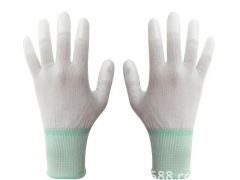 【百安品牌】供应PU涂指手套(电子厂船厂专用),女工手套图1