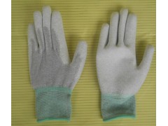 【百安品牌】供应碳丝PU涂层手套图1