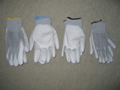 【百安品牌】供应碳丝PU涂层手套，专业防静电手套图1