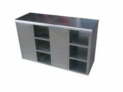 不锈钢双面鞋柜，不锈钢更鞋柜图1