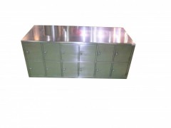 不锈钢带门鞋柜，不锈钢双面带门鞋柜，不锈钢鞋柜图1