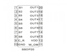 JR9808B是电容式触摸按键专用检测传感器IC图1