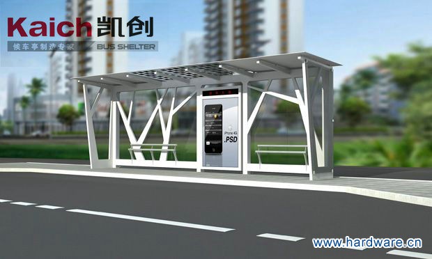 凯创候车亭-公交候车亭-时尚雅致系列KC-A01_副本